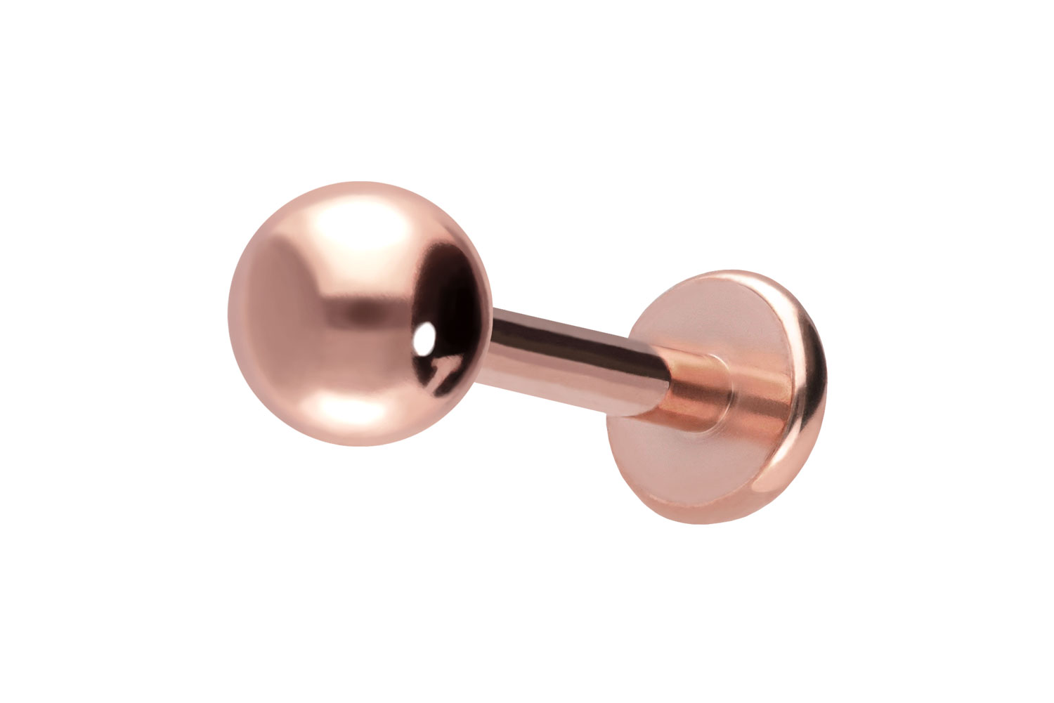 Titan Labret Piercing mit Push Fit